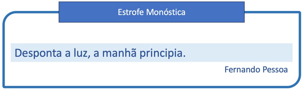 Estrofe monóstica