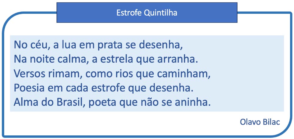 Estrofe quintilha