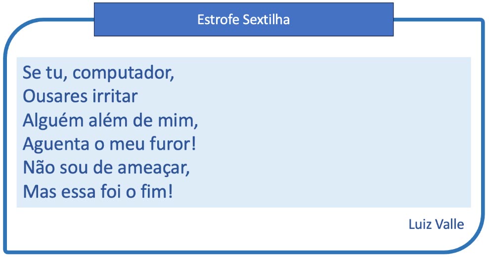 Estrofe sextilha